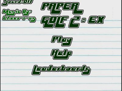 Paper Golf - přejít na detail produktu Paper Golf